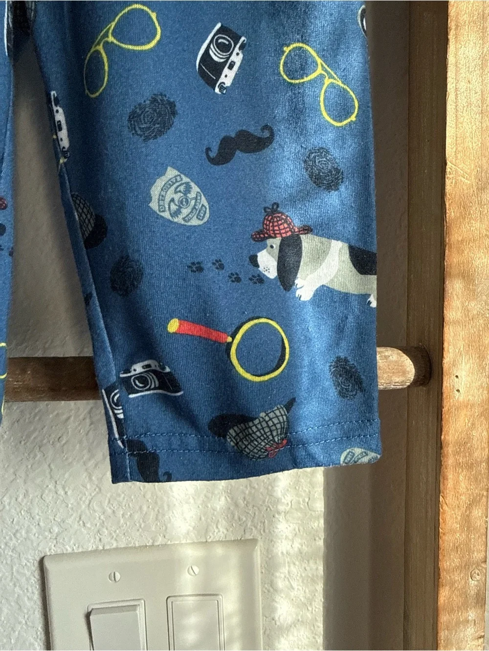 Carters Graphic Super Agent Dog Pajama Set baby boy sz: 12M